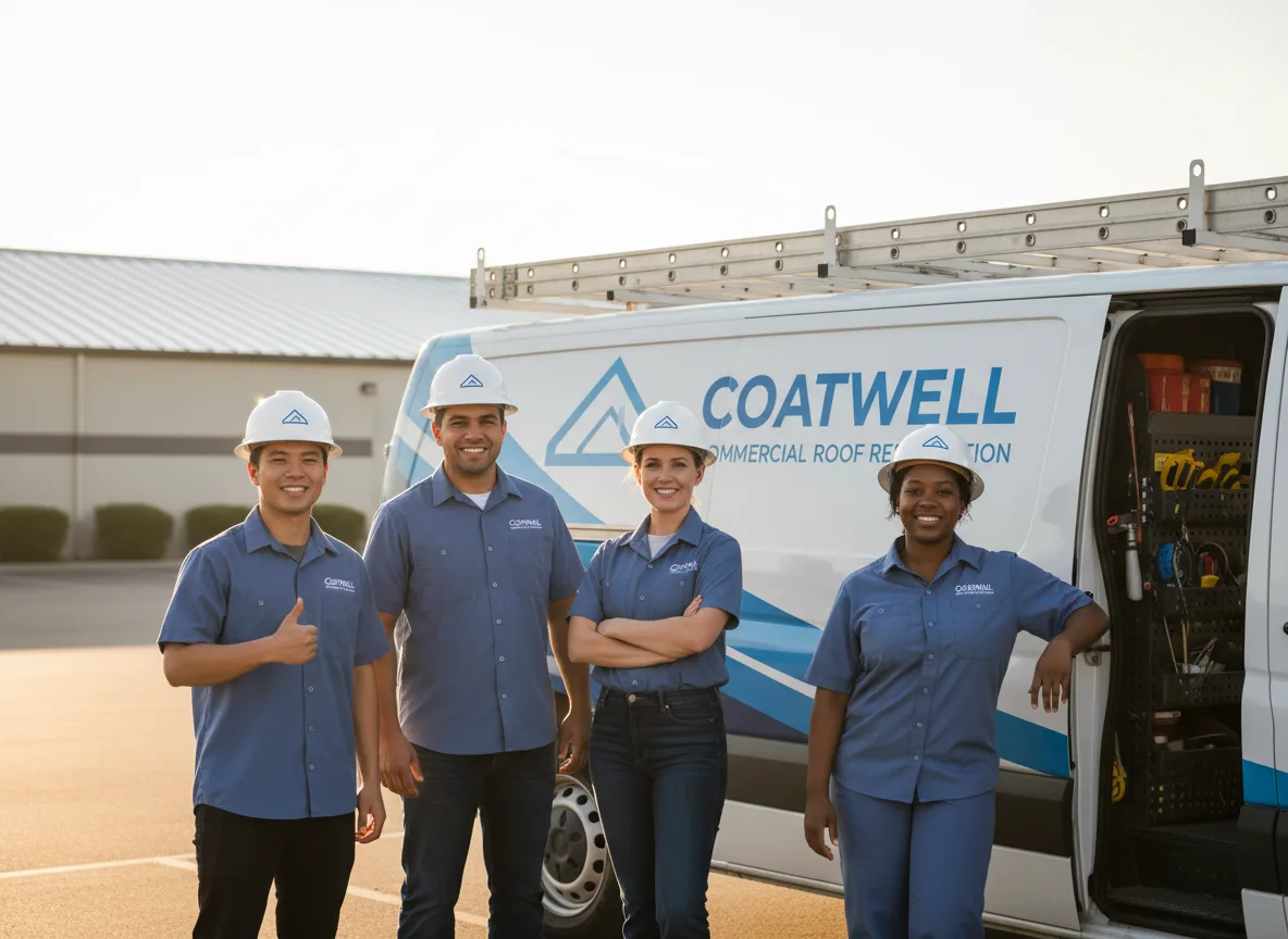 Commercial roof coating company in Whitt, TX